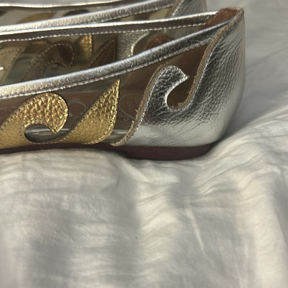 Jeffery Campbell wavy metallic flats - Picture 6 of 6